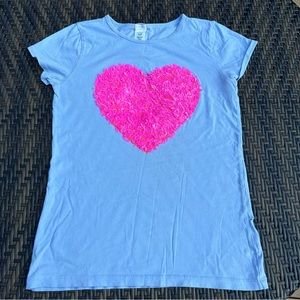 Crewcuts heart sequin top size 14 (kids size)